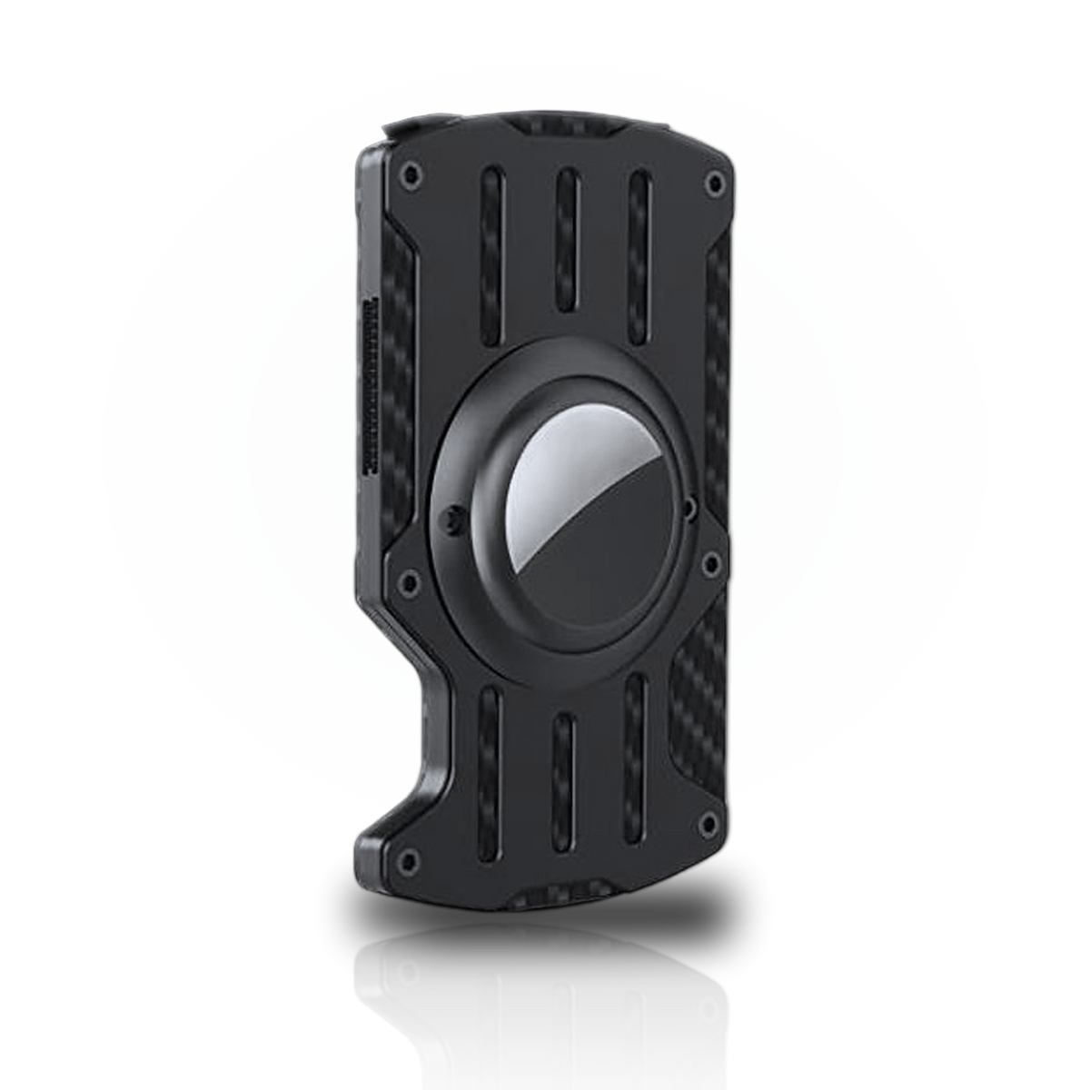 Shroud wallet front, carbon fiber finish
